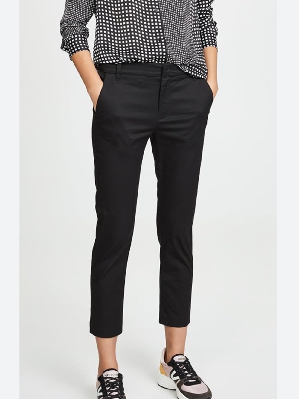 Vince Women’s Black Coin Pocket Cropped Chino Pants - Picture 10 of 10